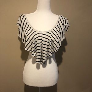 Charlotte Russe Striped Crop Top